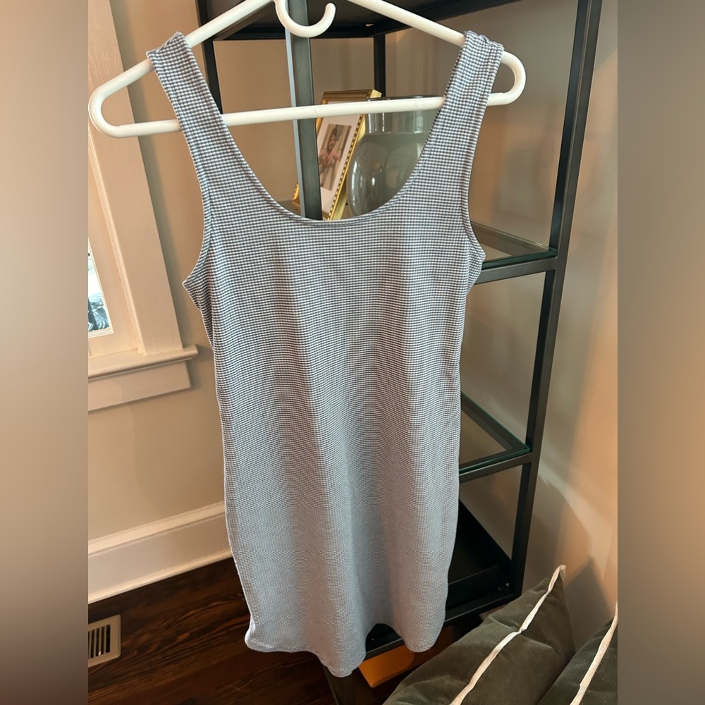 Gentle Fawn blue and white cotton striped dress